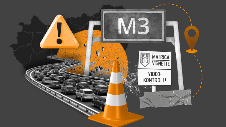 Két autó ütközött az M3-ason, az autópálya érintett szakaszát Budapest felé teljesen lezár